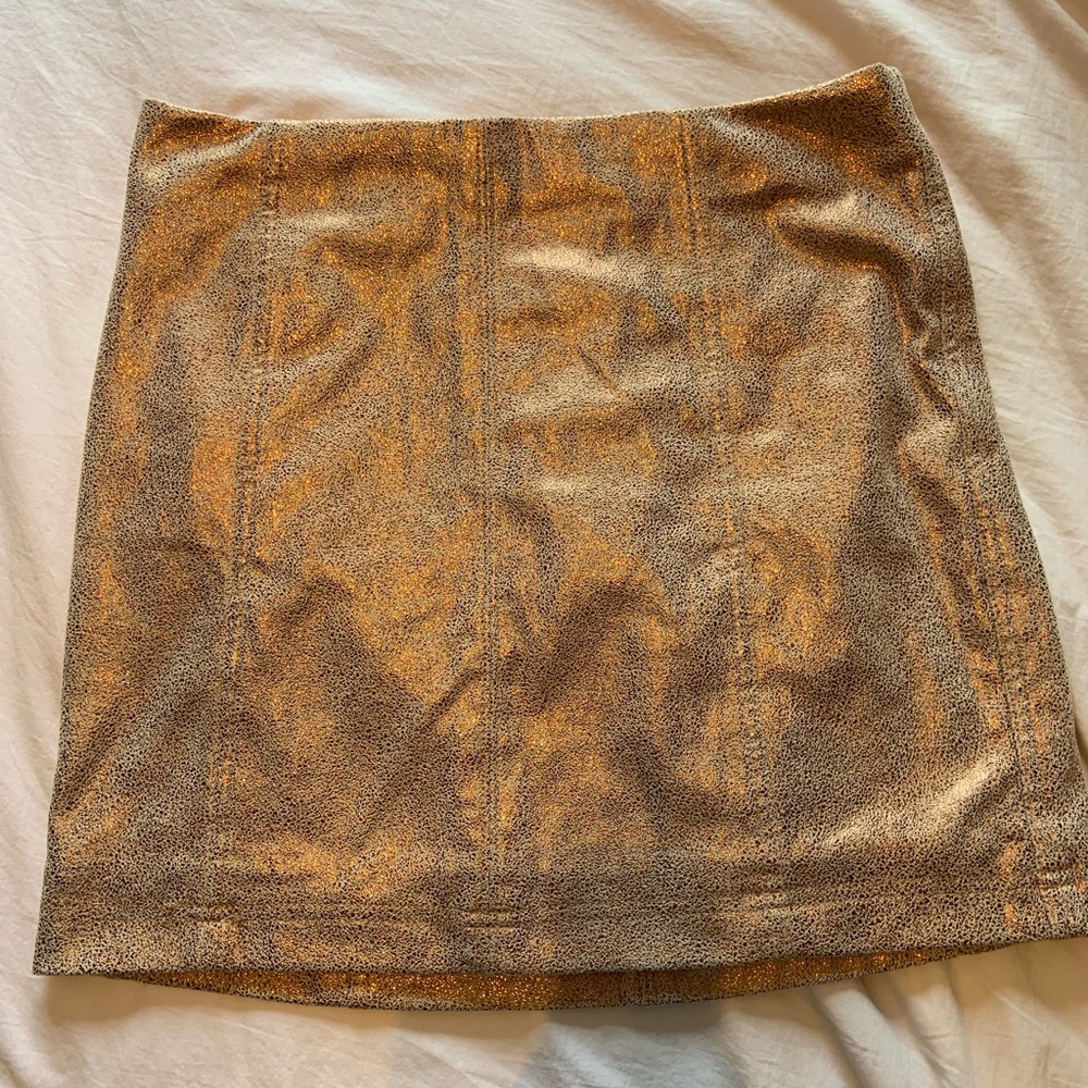 BRAND NEW free people gold skirt